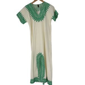 Embroidered Moroccan Caftan Dress